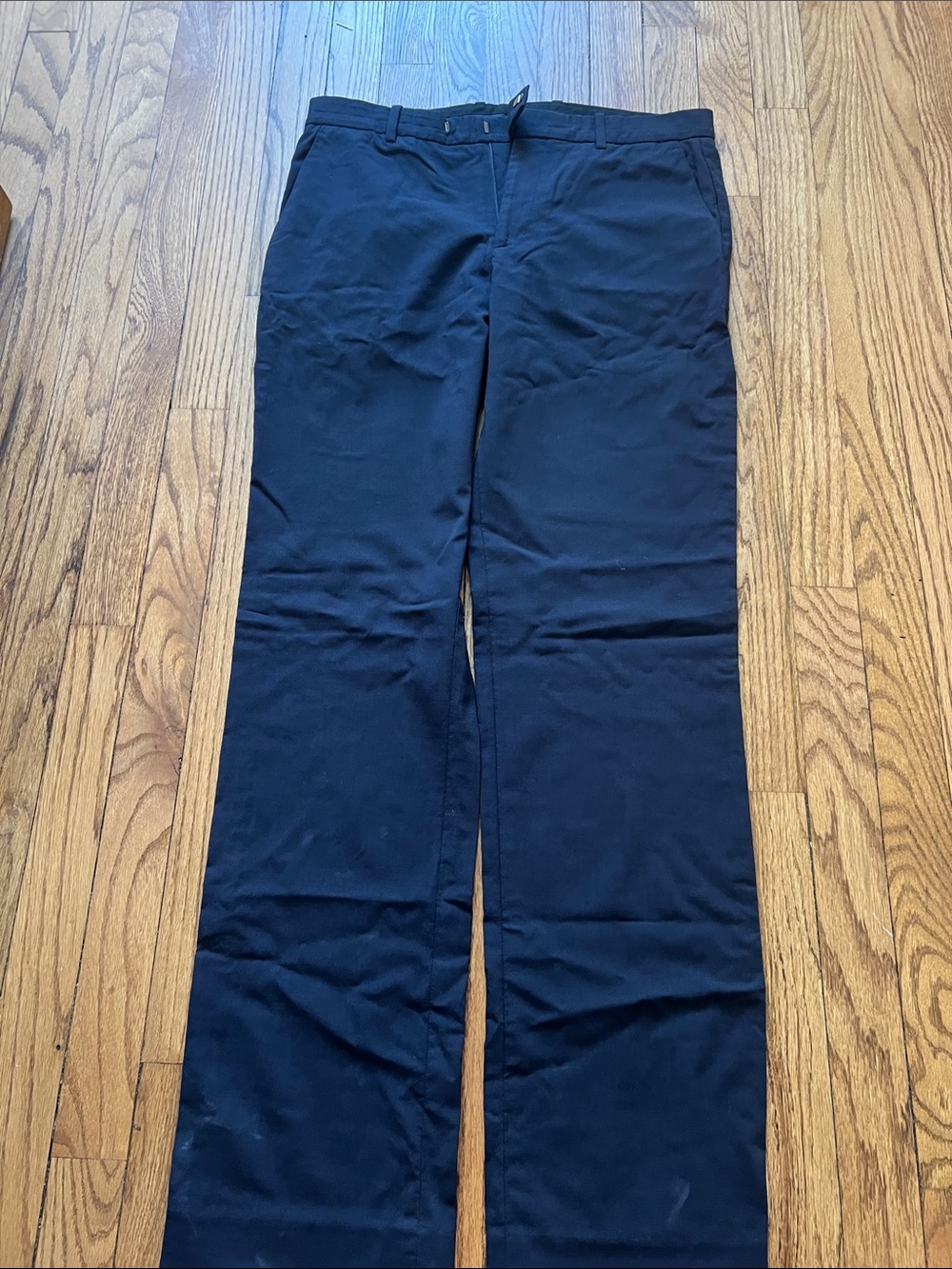 Theory Women's Navy Straight-Leg Trousers
